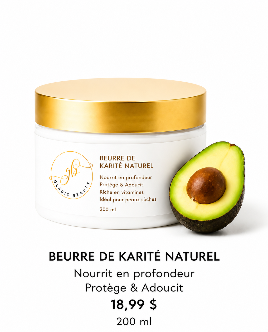 Beurre de karité naturel